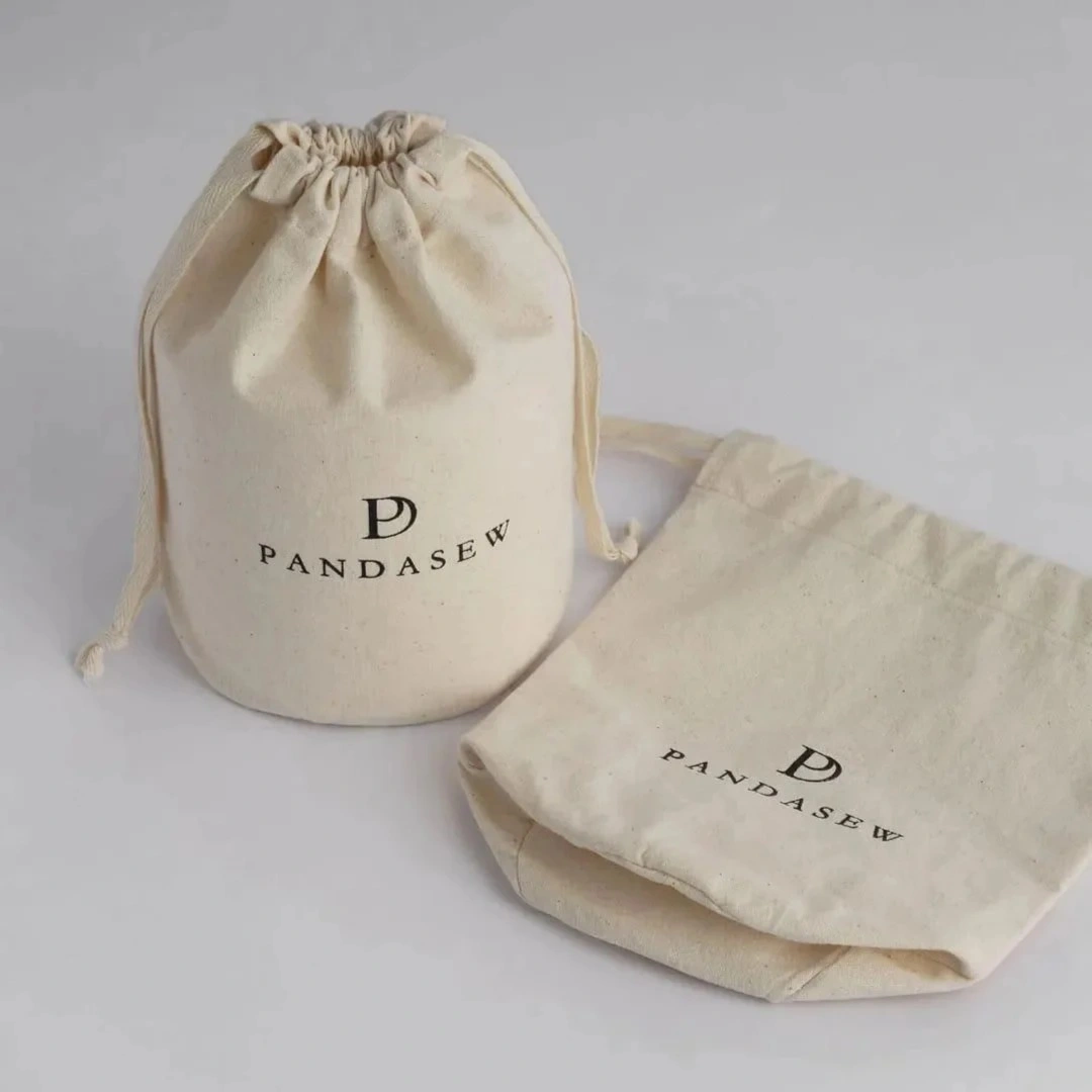 Personalised canvas drawstring bags