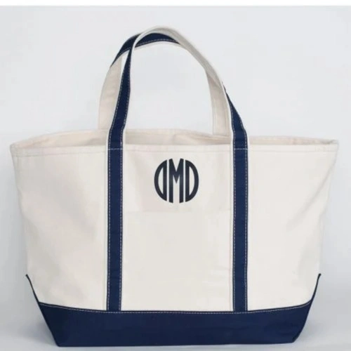 Monogram canvas tote